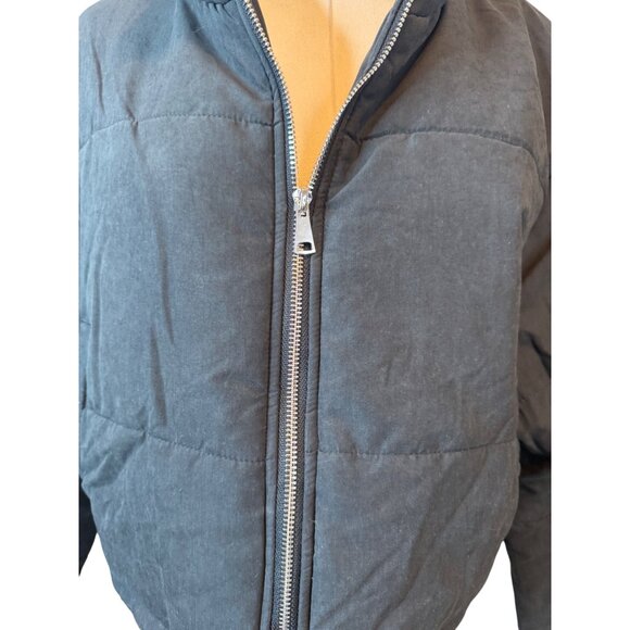 NWT PrettyLittleThing  Medium Black Puffer Jacket Polyester - Picture 4 of 12